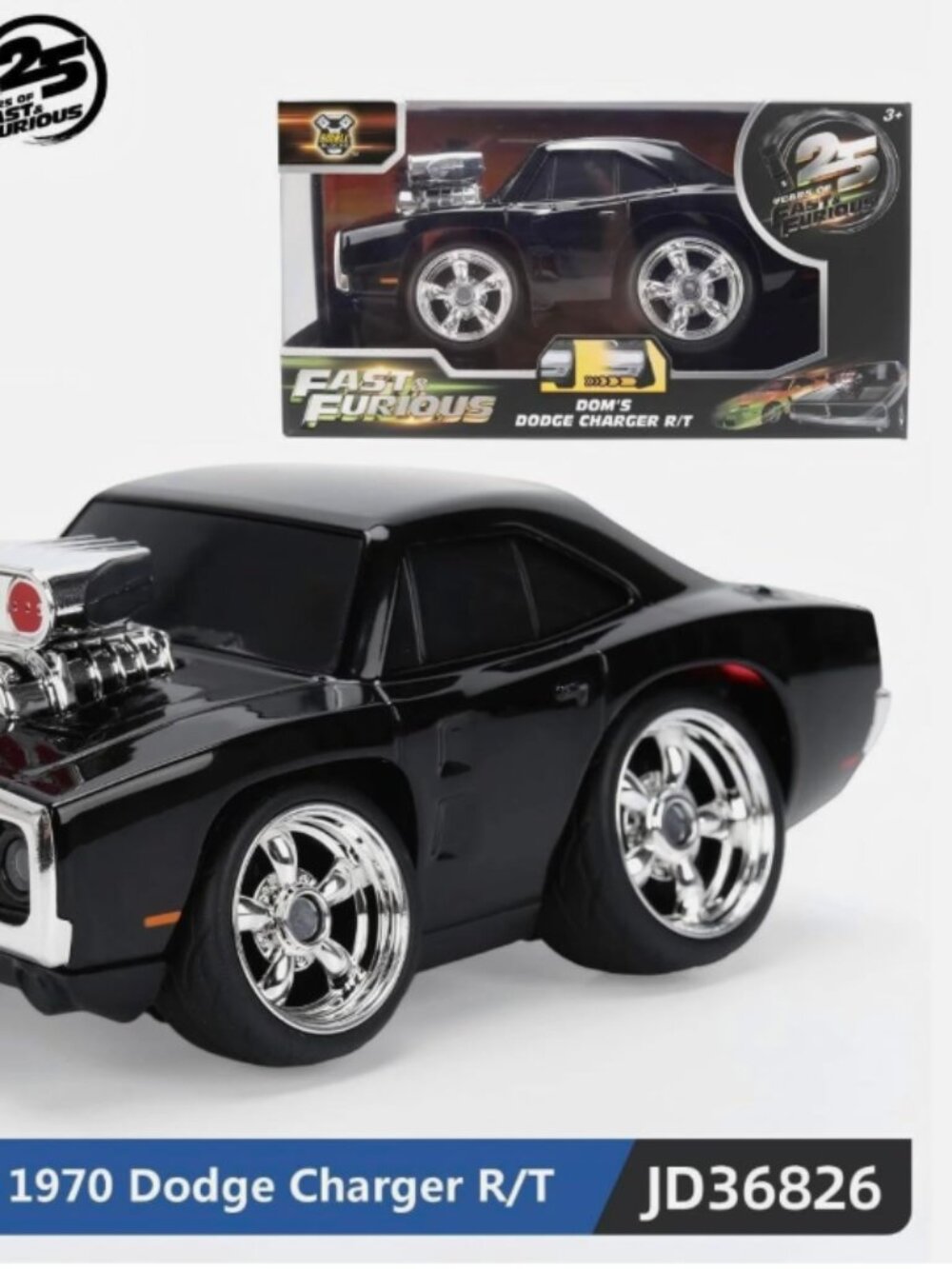 1 Jada Fast & Furious 2026 25 Years Small Block Series Dom’s Dodge Charger 1:28